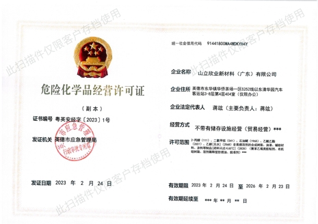 危化品经营许可证